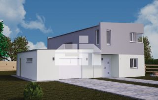 Two storey modern house with garage - No.50