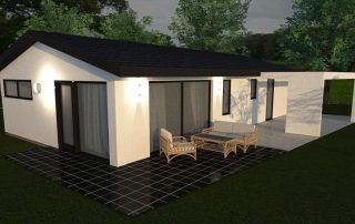 Two bedroom ceramic bungalow with one bedroom- No.93